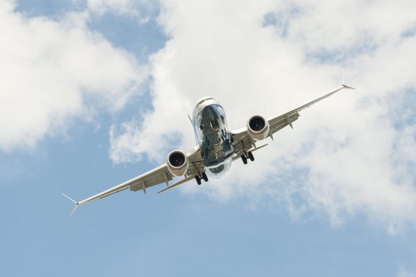 Airplane in flight