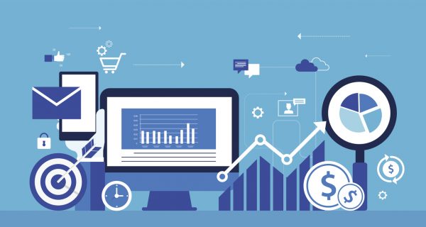 business digital marketing online concept and internet marketing