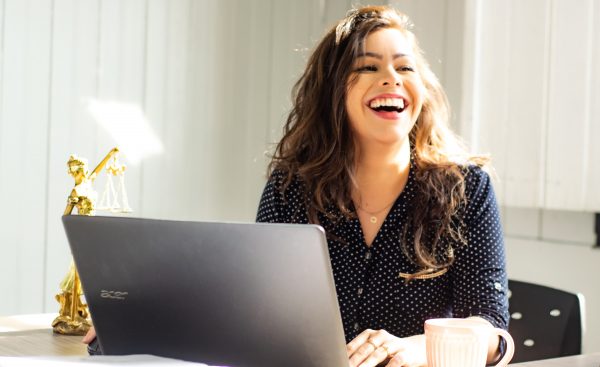 Woman at laptop